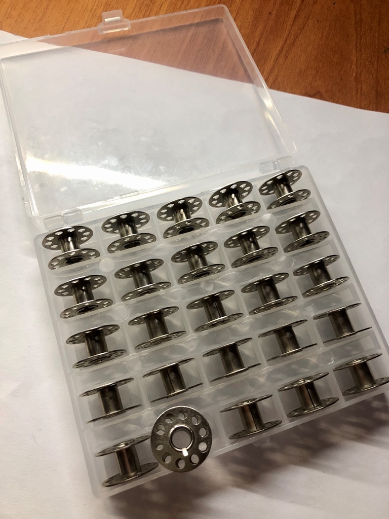 Фотография покупателя товара Набор шпулек в пластиковой коробке, d = 20 мм, 25 шт, металл