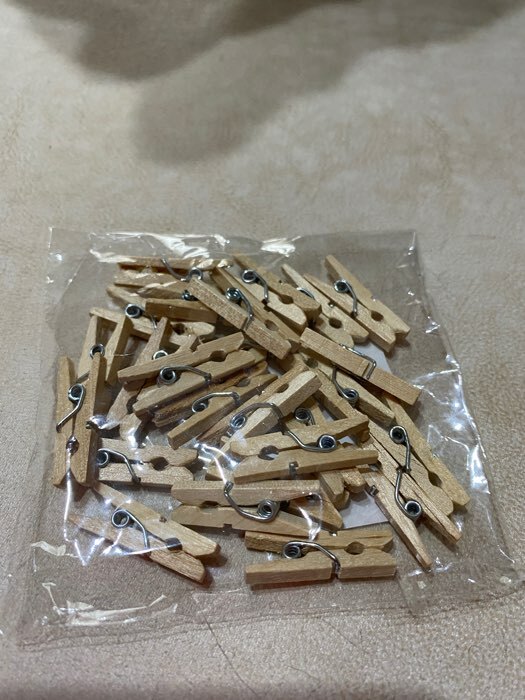 Фотография покупателя товара Прищепки деревянные Доляна, 2,5 см, 24 шт