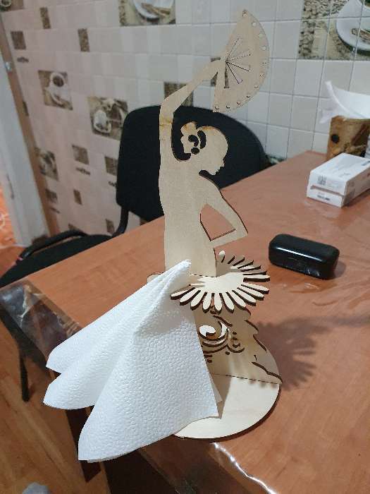 Фотография покупателя товара Салфетница «Танцовщица с веером», 25×14,5×0,3 см - Фото 2