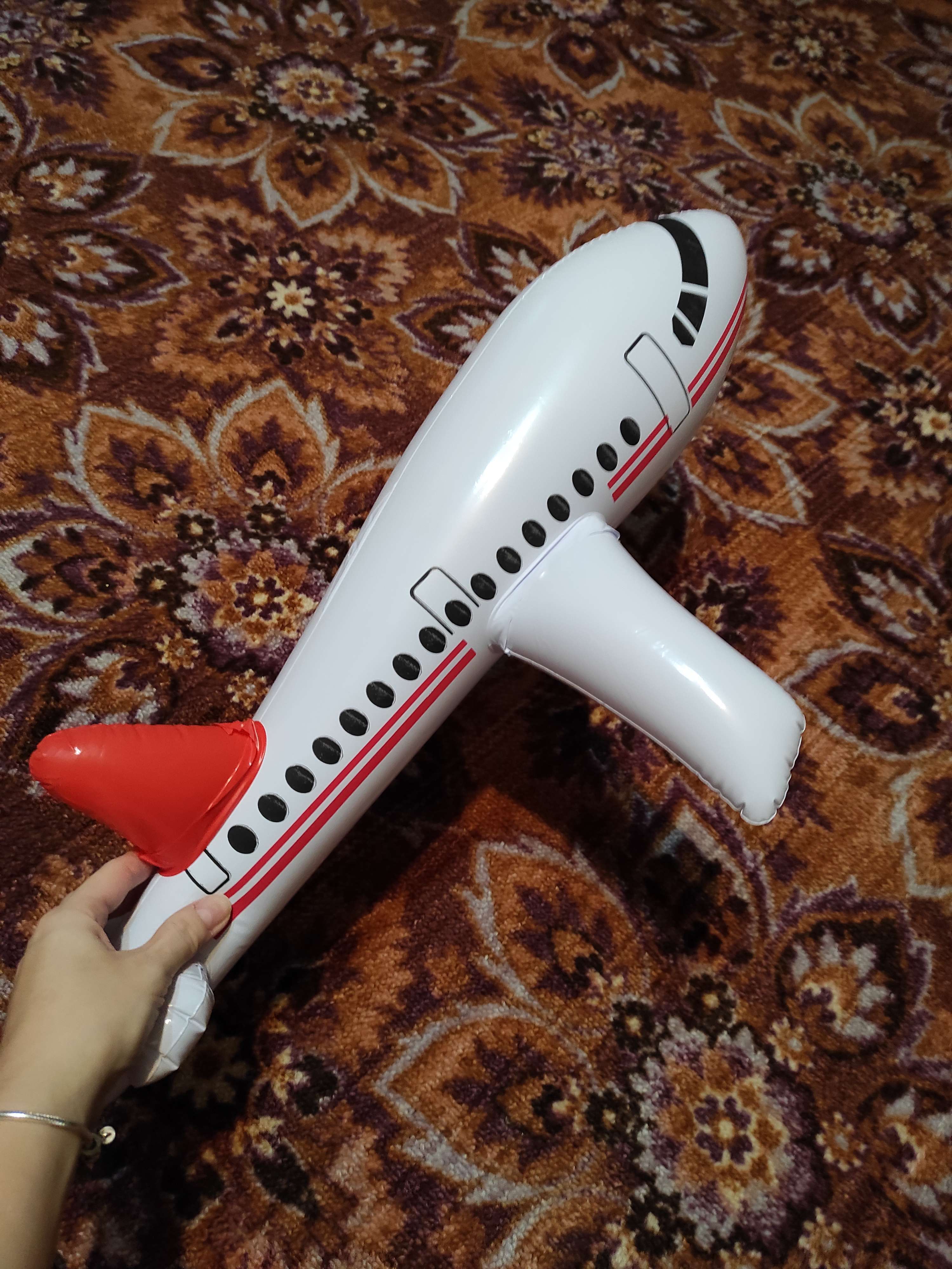 Фотография покупателя товара Игрушка надувная «Самолёт» 65 см - Фото 1