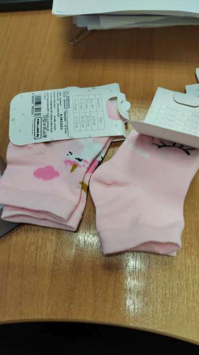 Фотография покупателя товара Носки детские Крошка Я «Единорог», цвет розовый, 8-10 см