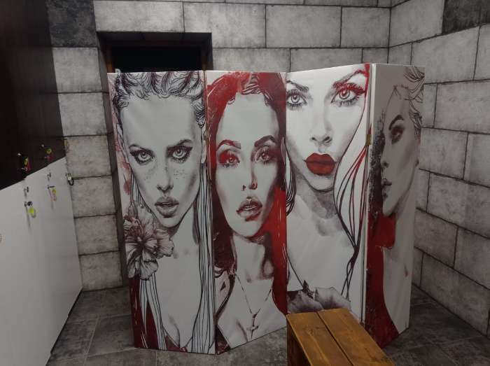 Фотография покупателя товара Ширма – перегородка «Дарим Красиво. Роковые девушки», 200×160 см, цвет белый/красивый - Фото 3