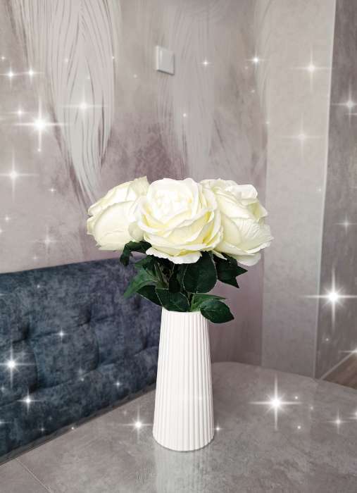 Фотография покупателя товара Цветы искусственные "Роза Охара" 8,5х56 см, розовый - Фото 10