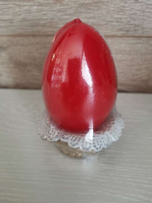 Фотография покупателя товара Декоративная свеча «Пасхальное яйцо в лукошке» - Фото 1