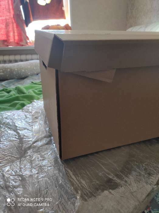 Фотография покупателя товара Коробка для хранения, бурая, 48 х 32,5 х 29,5 см