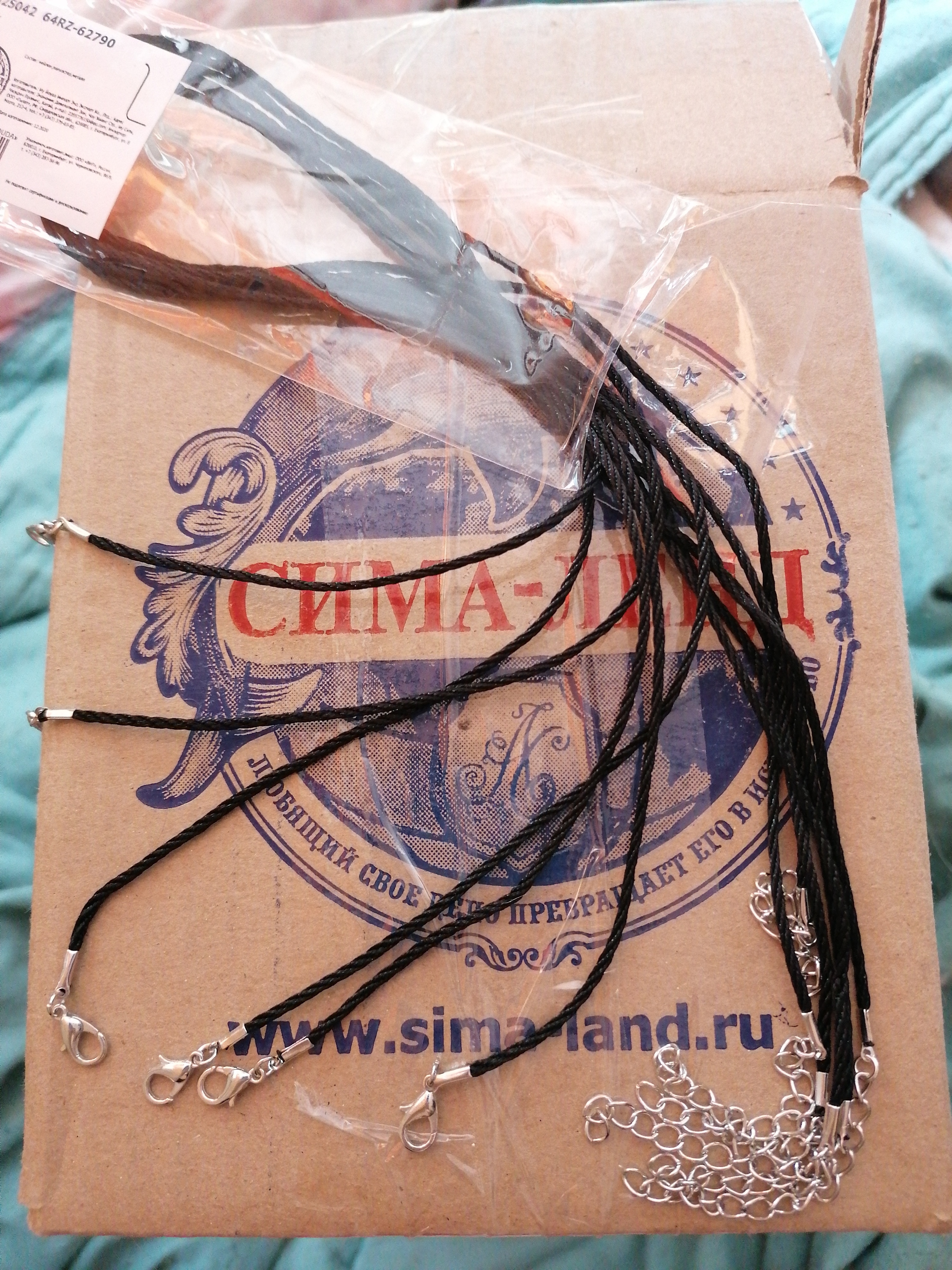 Фотография покупателя товара Шнурок нейлоновый d=2 мм, канатное плетение, 45 см, цвет чёрный