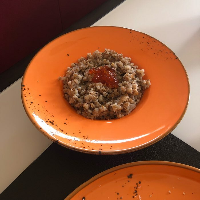 Фотография покупателя товара Тарелка фарфоровая для пасты Magistro «Церера», 160 мл, d=21 см, цвет оранжевый - Фото 1