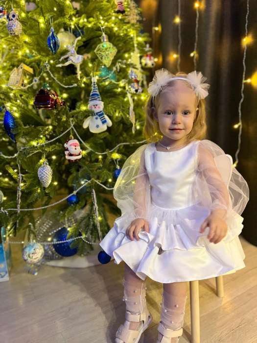 Фотография покупателя товара Платье нарядное детское KAFTAN, рост 86-92 см (28), белый
