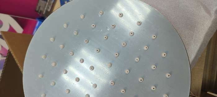 Фотография покупателя товара Лейка стационарная ZEIN Z0201, круглая, d=20 см, 1 режим, полированная нержавеющая сталь - Фото 4