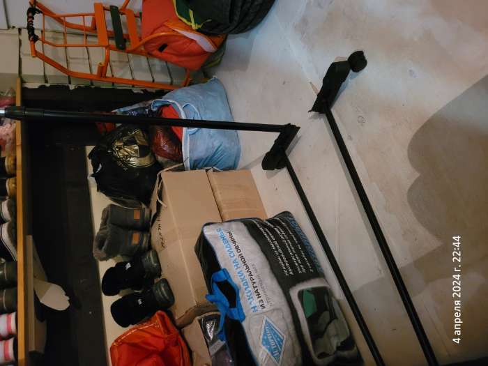 Фотография покупателя товара Вешалка напольная для одежды телескопическая Доляна, 1 перекладина, 80×43×90(160) см, цвет чёрный - Фото 28