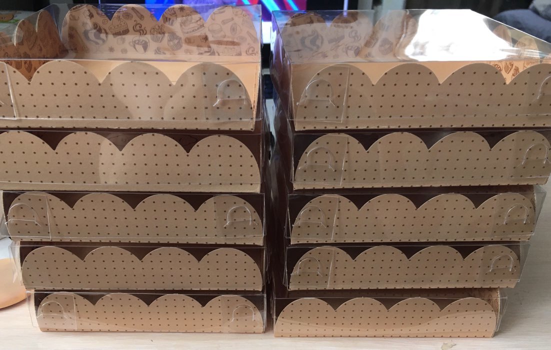 Фотография покупателя товара Коробка кондитерская с PVC-крышкой, упаковка, Desert, 10,5 х 10,5 х 3 см - Фото 4
