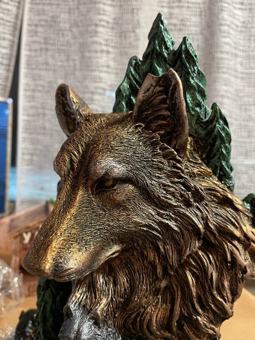 Фотография покупателя товара Статуэтка "Волки семья ", разноцветная, 40 см - Фото 1
