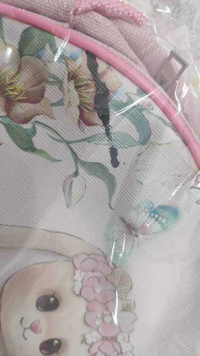 Фотография покупателя товара Сумка детская для девочки через плечо "Зайка с цветами" 22х16 см - Фото 1