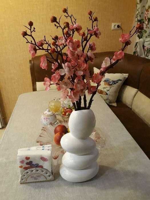 Фотография покупателя товара Цветы искусственные "Ветка сакуры" 3х60 см, розовый - Фото 9