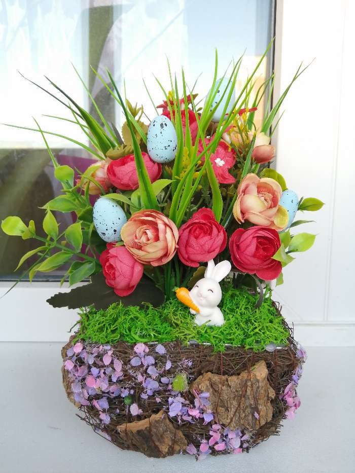 Фотография покупателя товара Кашпо плетеное "Дерево желаний" квадрат, 13х13х8 см - Фото 1