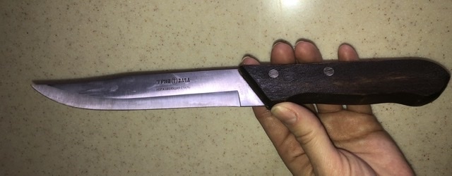 Фотография покупателя товара Нож кухонный «Ретро», универсальный, лезвие 16 см, с деревянной ручкой - Фото 1