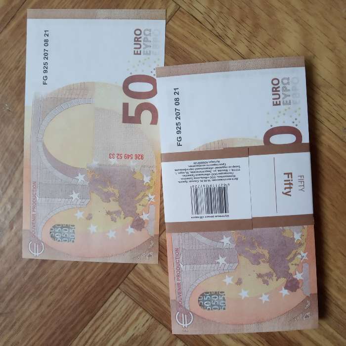 Фотография покупателя товара Пачка купюр "50 евро" - Фото 1