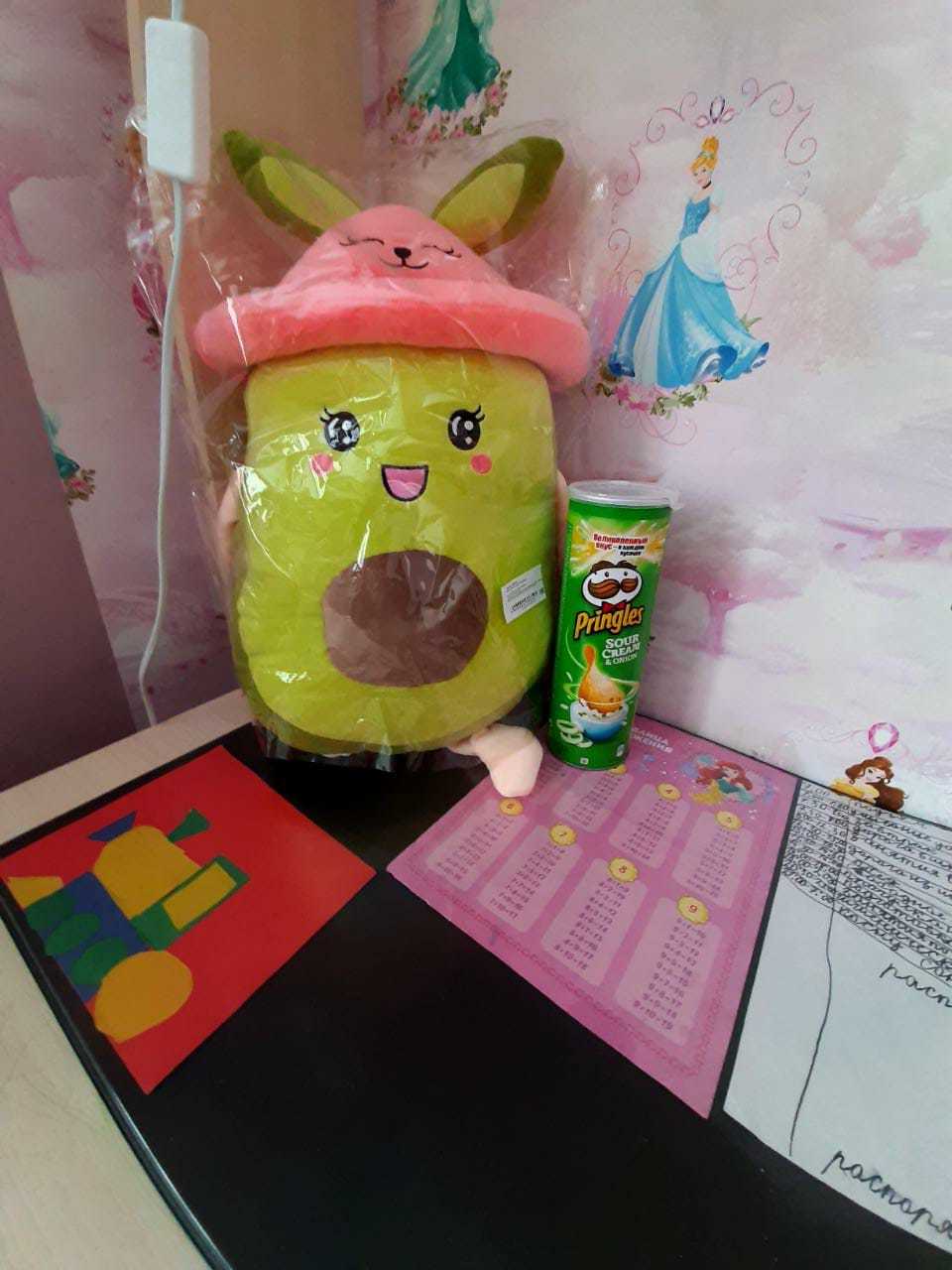 Фотография покупателя товара Мягкая игрушка «Авокадо», в панамке, с ушами - Фото 2