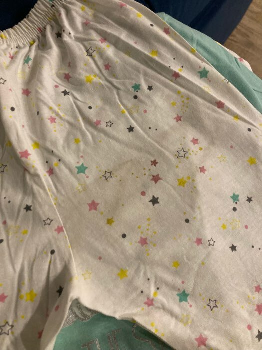 Фотография покупателя товара Пижама для девочки Sleep, цвет мята/белый, рост 128-134 см - Фото 1