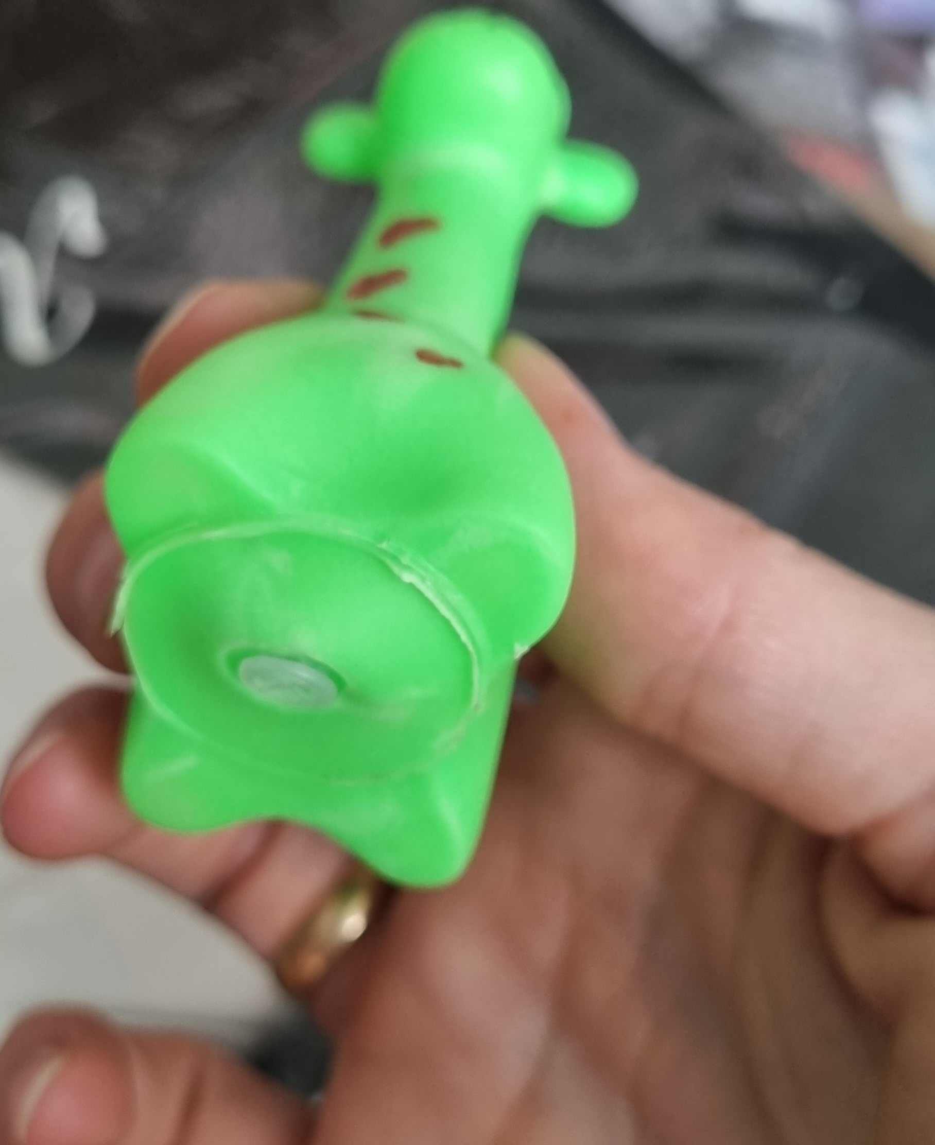 Фотография покупателя товара Резиновая игрушка для ванны «Жирафик», 7 см, с пищалкой, цвет МИКС, 1 шт, Крошка Я