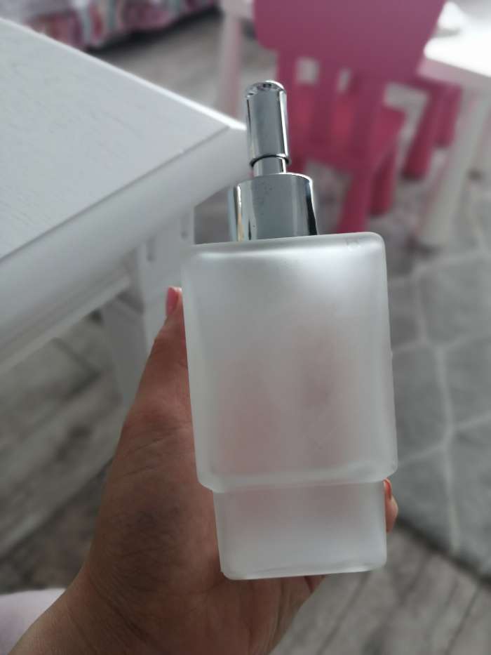 Фотография покупателя товара Дозатор для жидкого мыла «Квадро», 250 мл, стекло, матовый