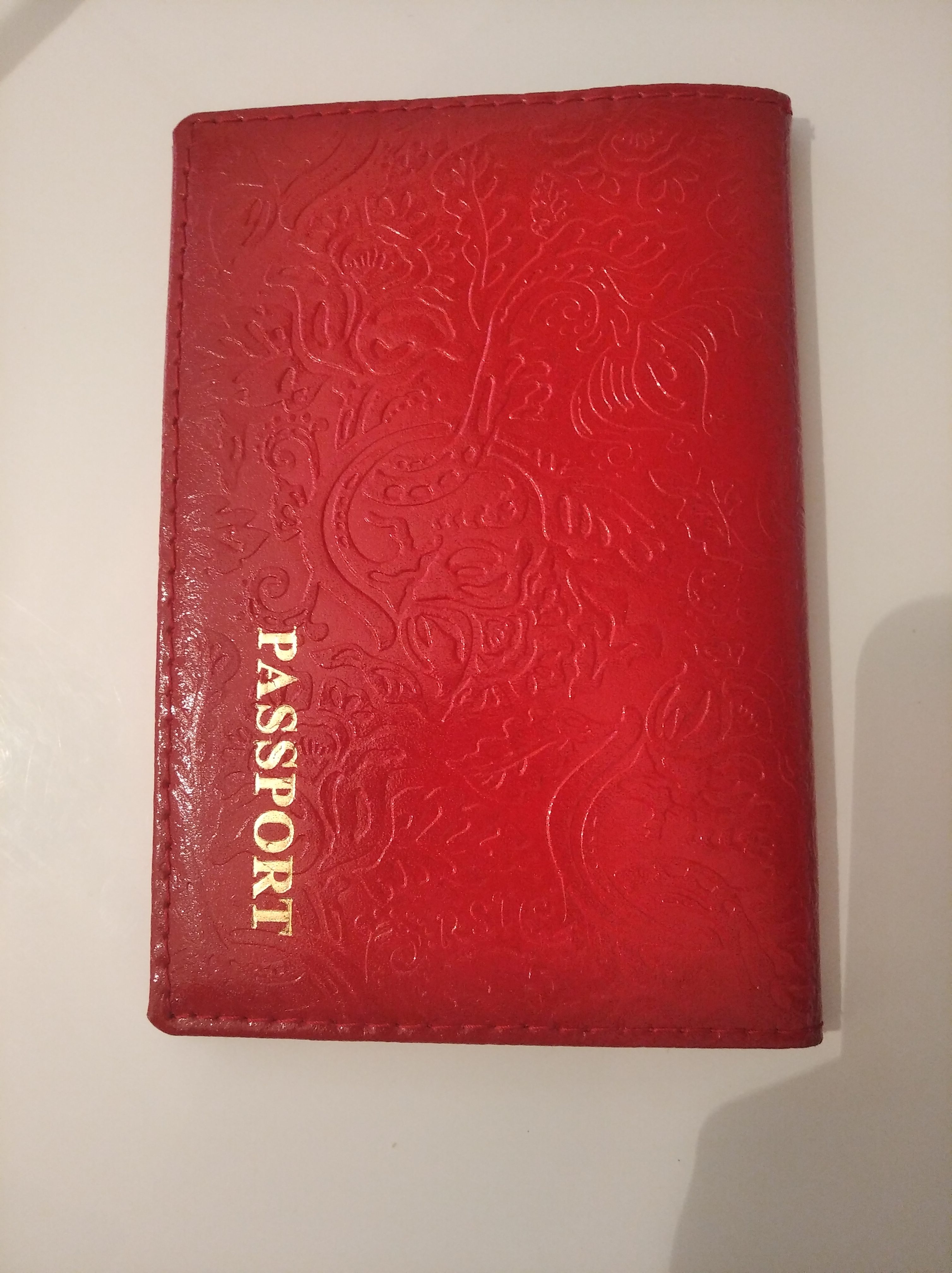 Фотография покупателя товара Обложка для паспорта, цвет бордовый - Фото 5