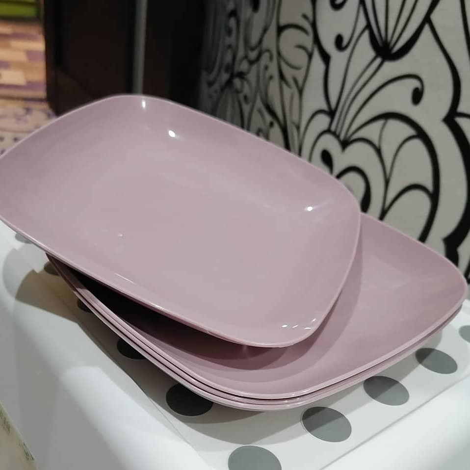 Фотография покупателя товара Тарелка, 19×19×2,8 см, цвет розовый