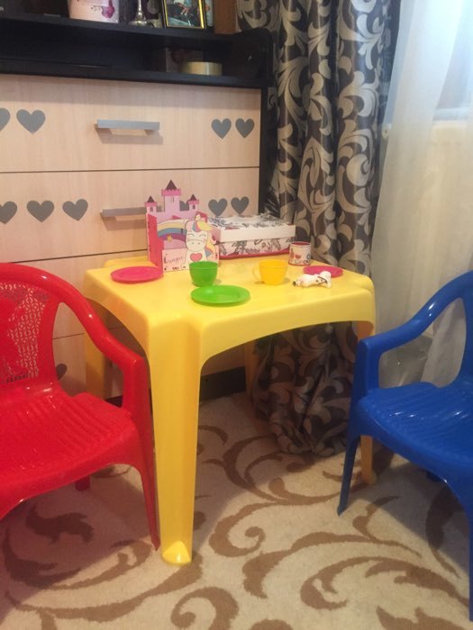Фотография покупателя товара Детский стол, цвет жёлтый