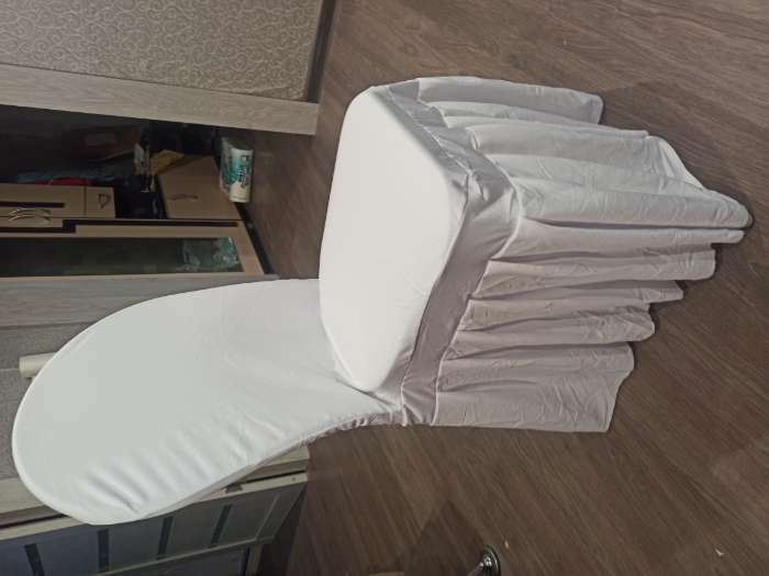 Фотография покупателя товара Чехол на стул, цв.белый, 90*40*40 см, 100% п/э - Фото 1