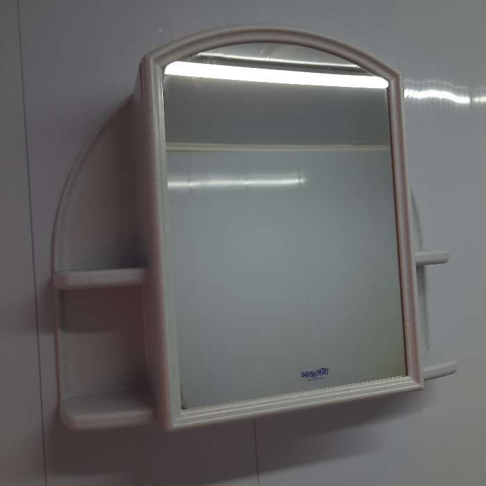 Фотография покупателя товара Шкафчик для ванной комнаты c зеркалом «Орион», цвет белый мрамор