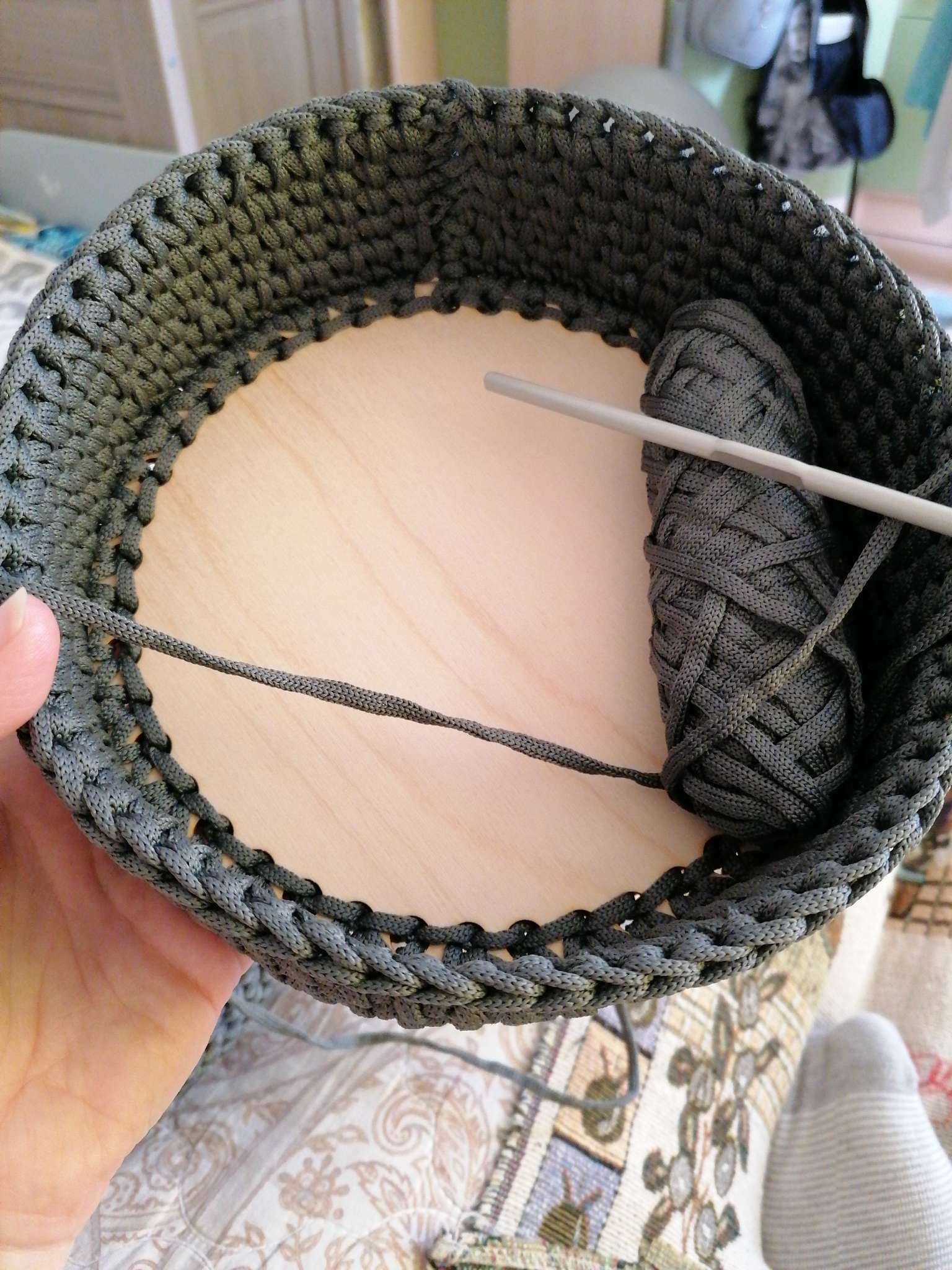 Фотография покупателя товара Набор заготовок для вязания "Круг", донышко фанера 3 мм (3 в 1), 10/15/20 см, d=9мм - Фото 3