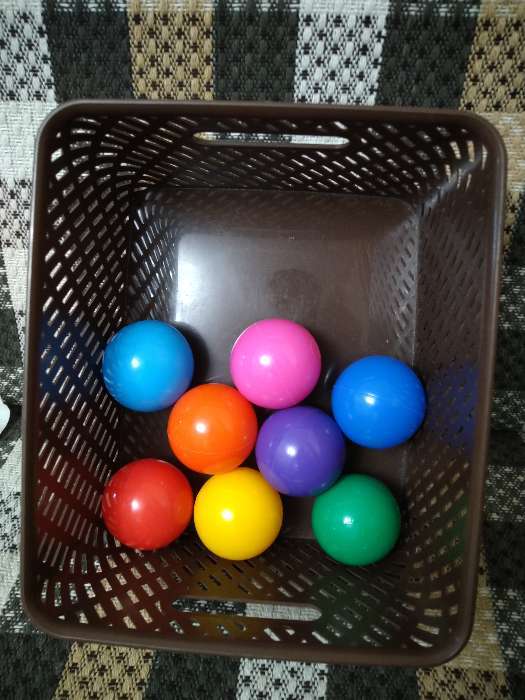 Фотография покупателя товара Шарики для сухого бассейна с рисунком, диаметр шара 7,5 см, набор 30 штук, разноцветные - Фото 20