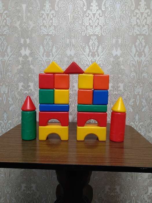 Фотография покупателя товара Набор цветных кубиков «Крош и Ёжик», 21 элемент, Смешарики - Фото 6