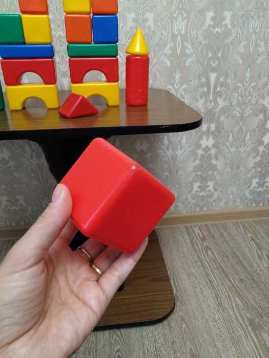 Фотография покупателя товара Набор цветных кубиков «Крош и Ёжик», 21 элемент, Смешарики