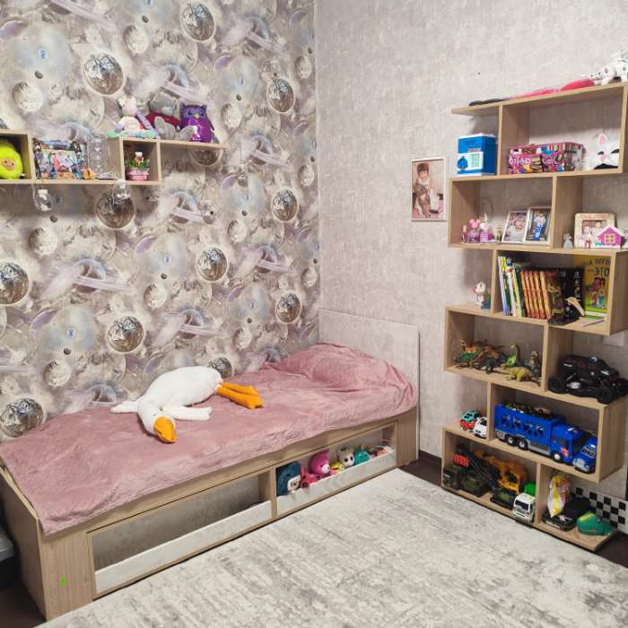Фотография покупателя товара Кровать с панелью «Алиса №1.5», 800×2000 мм, цвет гикори джексон / спринт - Фото 1