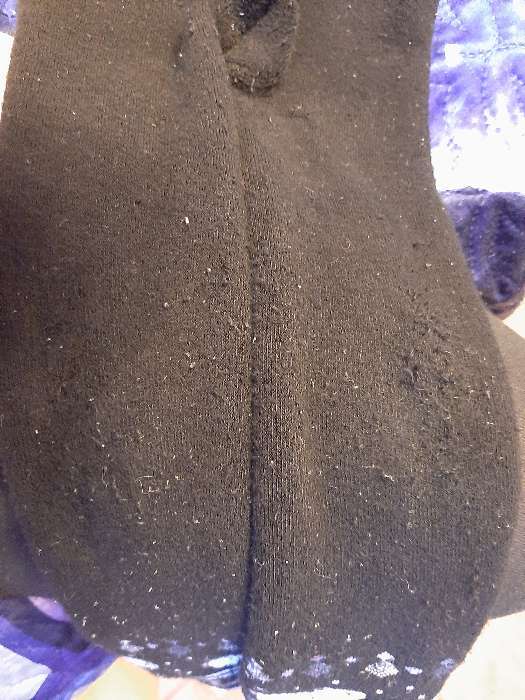 Фотография покупателя товара Леггинсы детские махровые «Орнамент с медведем», цвет чёрный, рост 104-110