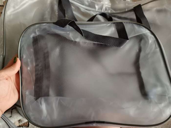 Фотография покупателя товара Набор сумок для роддома, комплект 3 в 1 №1, ПВХ «Речной песок». цвет серый - Фото 2