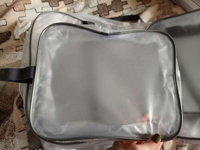 Фотография покупателя товара Набор сумок для роддома, комплект 3 в 1 №1, ПВХ «Речной песок». цвет серый - Фото 3