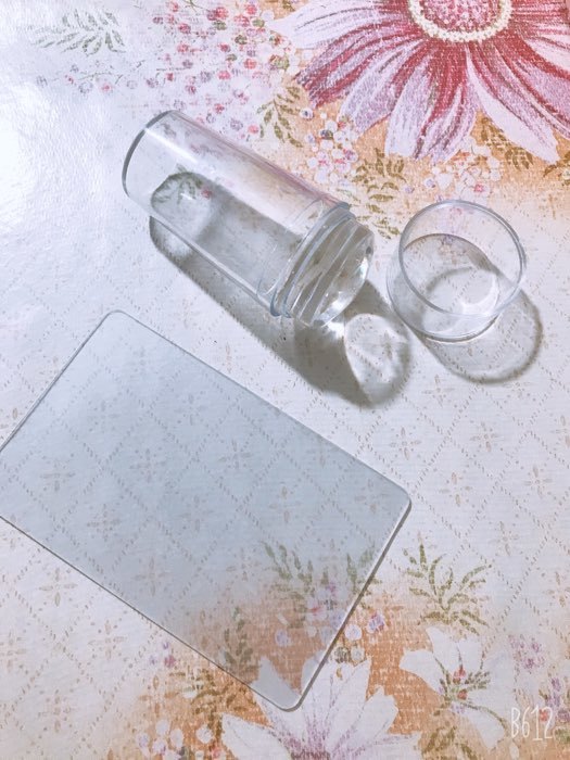 Фотография покупателя товара Набор для стемпинга, 2 предмета: штампик с крышкой, скребок, цвет прозрачный - Фото 9
