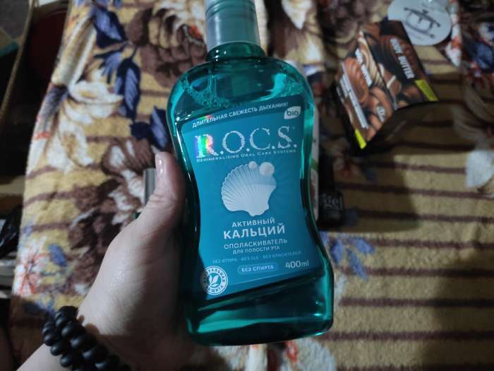 Фотография покупателя товара Ополаскиватель ROCS для полости рта. "Активный кальций, 400 мл - Фото 1