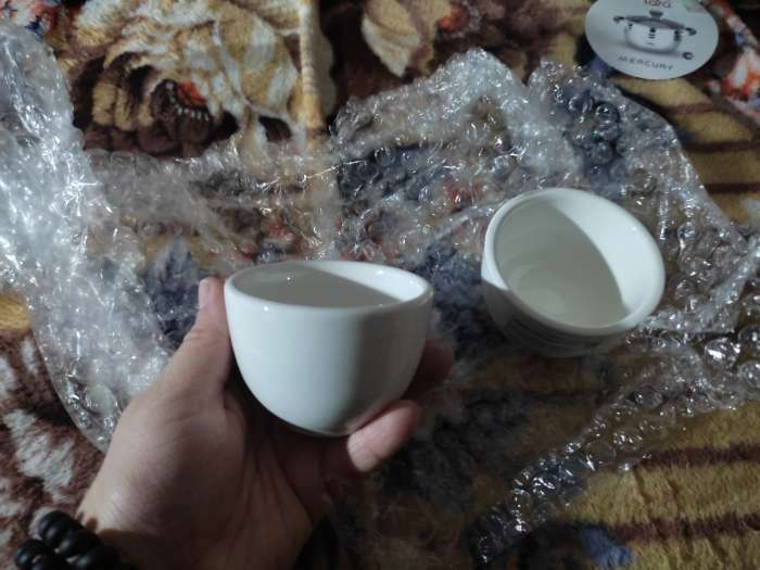 Фотография покупателя товара Соусник Доляна White Label, 120 мл, d=7 см, фарфор, белый - Фото 1