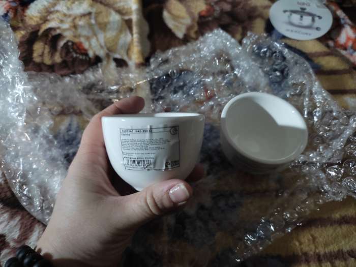 Фотография покупателя товара Соусник Доляна White Label, 120 мл, d=7 см, фарфор, белый - Фото 2