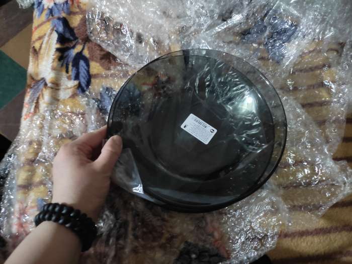 Фотография покупателя товара Тарелка глубокая «Симпатия», 800 мл, d=20.8 см, стекло, прозрачная - Фото 1