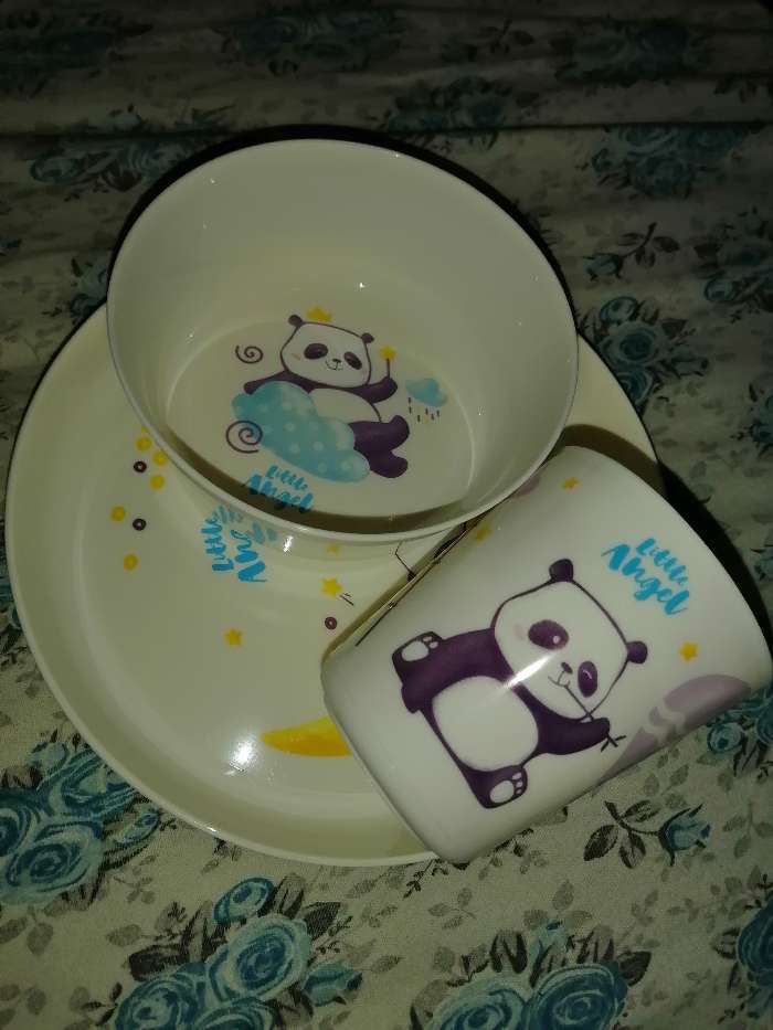 Фотография покупателя товара Набор детской посуды Play with Me Panda - Фото 6