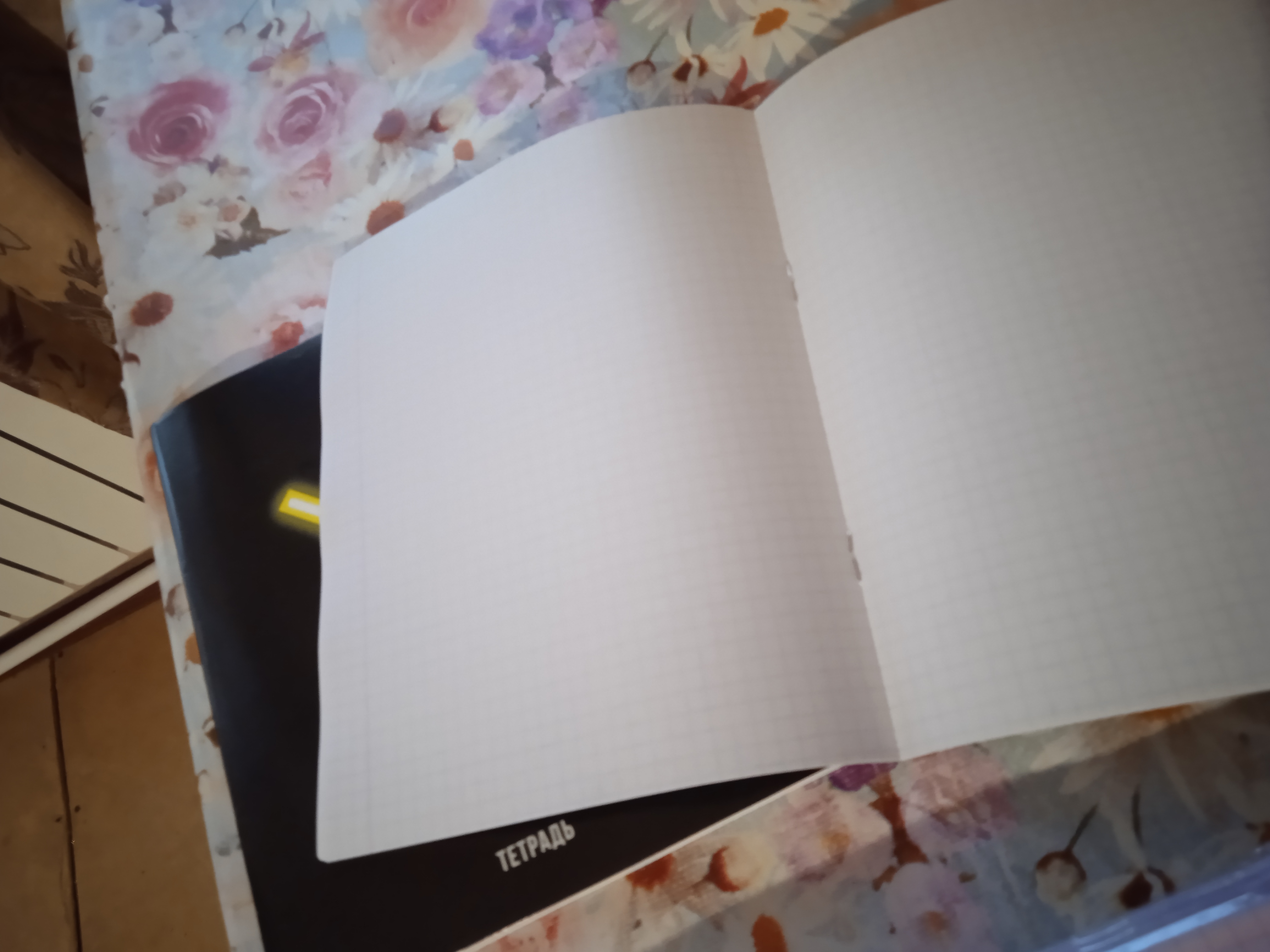 Фотография покупателя товара Тетрадь 48 листов в клетку Calligrata «Фигуры», серые листы, МИКС - Фото 2