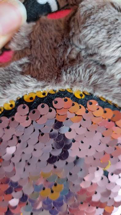 Фотография покупателя товара Мягкая игрушка Milo toys «Кошечка Соня», с пайетками, 16 см × 8 см × 17 см - Фото 1