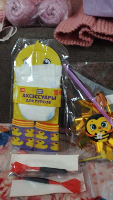 Фотография покупателя товара Одежда для кукол «Пуанты», повязка и носочки - Фото 3