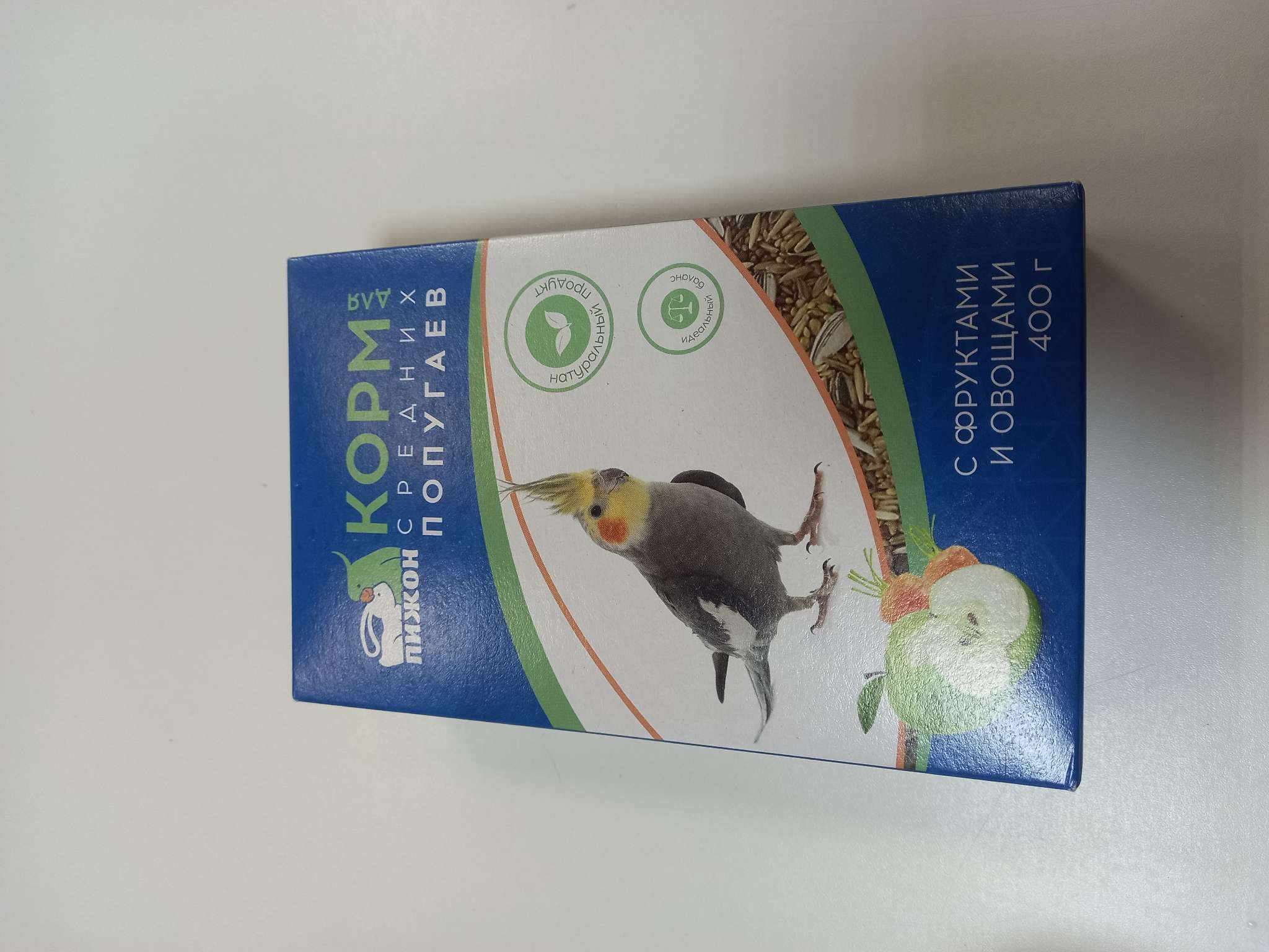 Фотография покупателя товара Корм «Пижон» для средних попугаев, с овощами и фруктами, 400 г - Фото 2