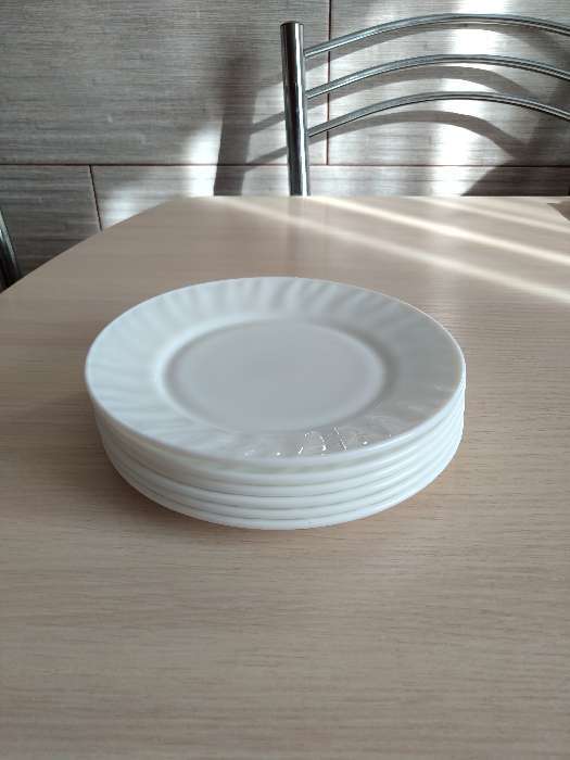 Фотография покупателя товара Тарелка десертная Доляна «Регал», d=17,5 см, стеклокерамика, цвет белый