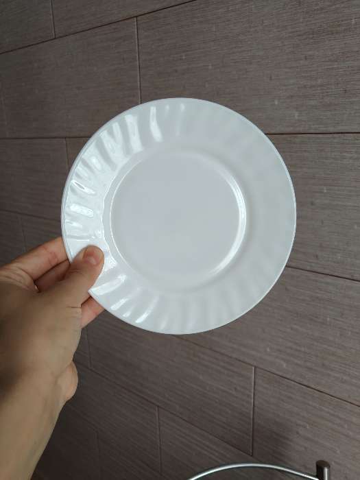 Фотография покупателя товара Тарелка пирожковая Доляна «Регал», d=15 см, стеклокерамика, цвет белый - Фото 6